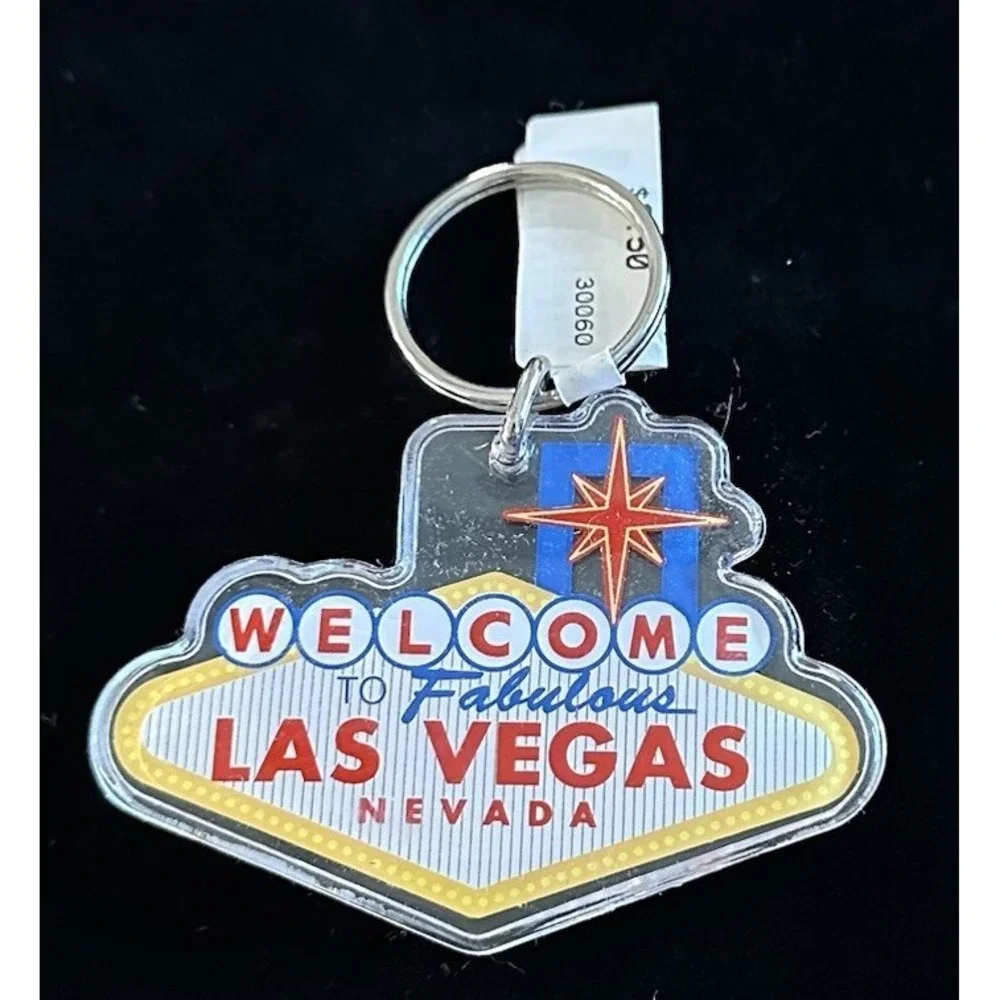 Las‎ Vegas Nevada Welcome to Fabulous Las Vegas Plastic Keyring Keychain